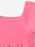 Robe bébé smockée en gaze de coton abricot poudré+rose bonbon 7 - vertbaudet enfant 