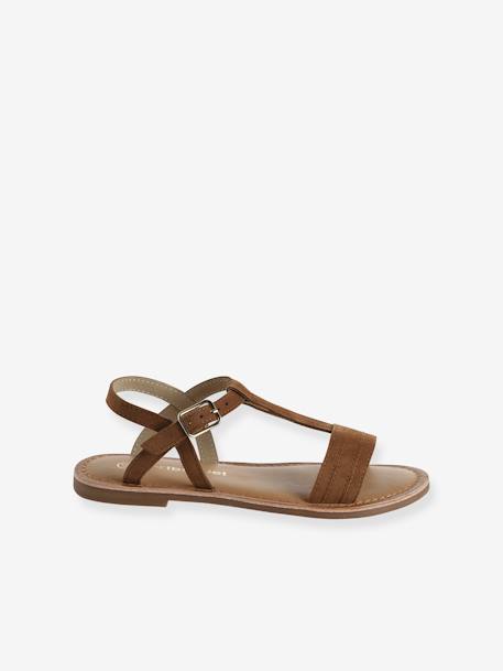 Sandales cuir fille Light gold+marron+marron imprimé 11 - vertbaudet enfant 