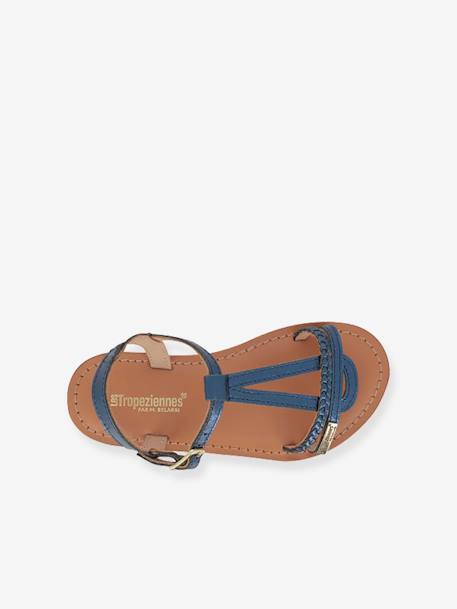 Sandales cuir fille Badou PAR M. BELARBI argent+beige doré+marine 9 - vertbaudet enfant 