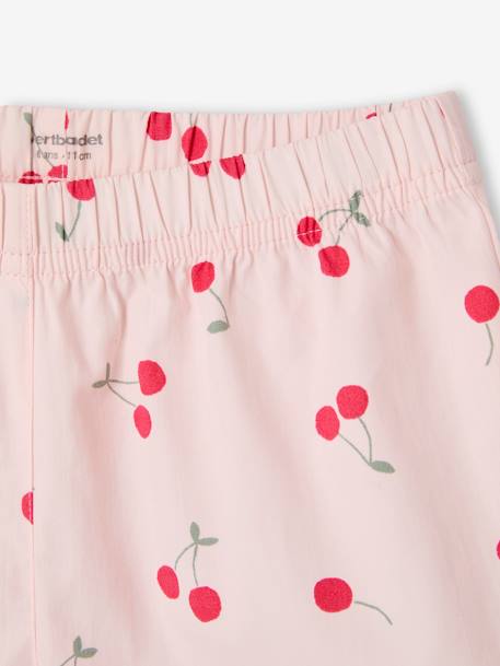 Pyjama fille en popeline Cherry rose pâle 7 - vertbaudet enfant 
