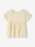 Blouse imprimée en gaze de coton fille beige+bleu grisé+vanille 8 - vertbaudet enfant 