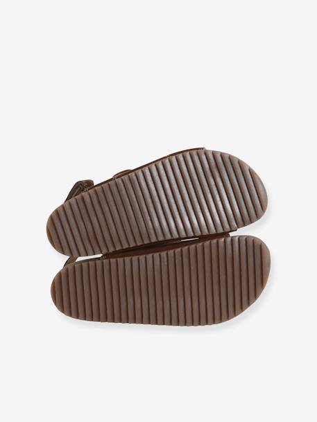 Sandales scratchées cuir enfant camel 5 - vertbaudet enfant 