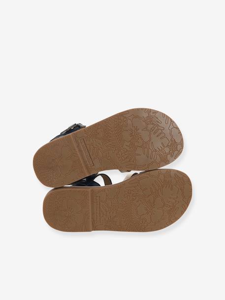Sandales brides fantaisie cuir enfant collection maternelle lot bleu 5 - vertbaudet enfant 