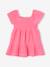 Robe bébé smockée en gaze de coton abricot poudré+rose bonbon 5 - vertbaudet enfant 
