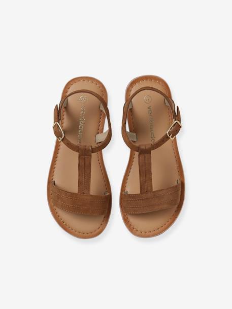 Sandales cuir fille Light gold+marron+marron imprimé 13 - vertbaudet enfant 