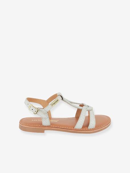 Sandales cuir enfant Backle PAR M. BELARBI blanc+fuchsia+turquoise 2 - vertbaudet enfant 