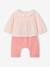 Ensemble naissance blouse et pantalon rose 1 - vertbaudet enfant 