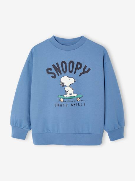 Sweat Snoopy Peanuts Garçon bleu chambray 2 - vertbaudet enfant 