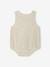 Barboteuse mixte rayée bébé coton/lin écru 3 - vertbaudet enfant 