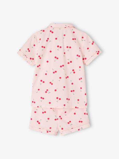 Pyjama fille en popeline Cherry rose pâle 5 - vertbaudet enfant 