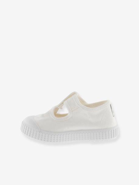 Ballerines enfant Mercedes Lona Tintada blanc 3 - vertbaudet enfant 