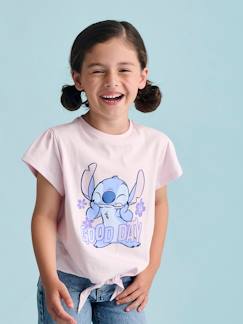 -T-shirt noué "Good day" Disney Stitch manches courtes