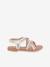 Sandales Bomongo blanc+marron 2 - vertbaudet enfant 