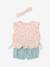 Ensemble bébé blouse short bandeau en gaze de coton rose pâle 3 - vertbaudet enfant 