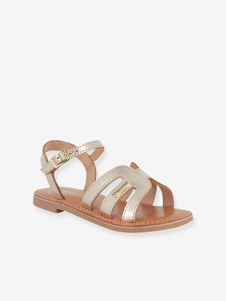 Sandales Bamia PAR M. BELARBI bleu+bleu grisé+or 7 - vertbaudet enfant 