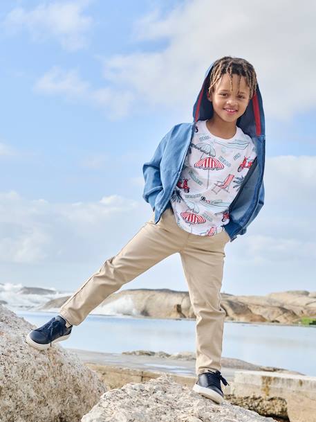 Sweat zippé avec poches couleur denim stone 6 - vertbaudet enfant 