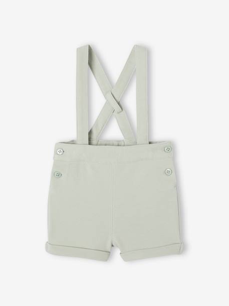 Ensemble bébé chemise et short cérémonie beige+vert sauge 17 - vertbaudet enfant 