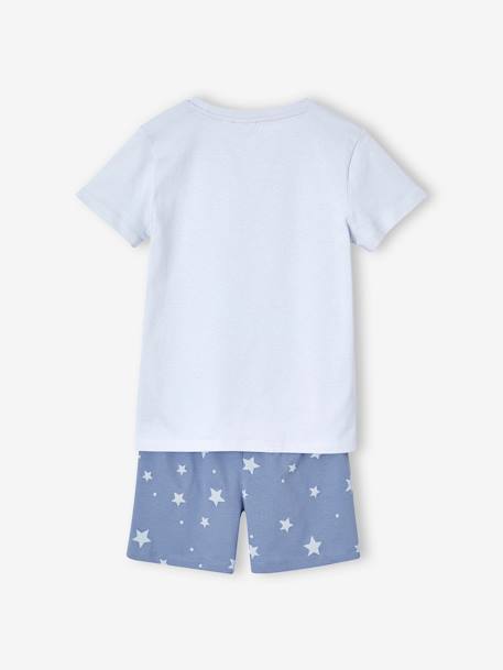 Pyjashort Disney Reine des neiges Elsa et les étoiles fille bleu ciel 4 - vertbaudet enfant 