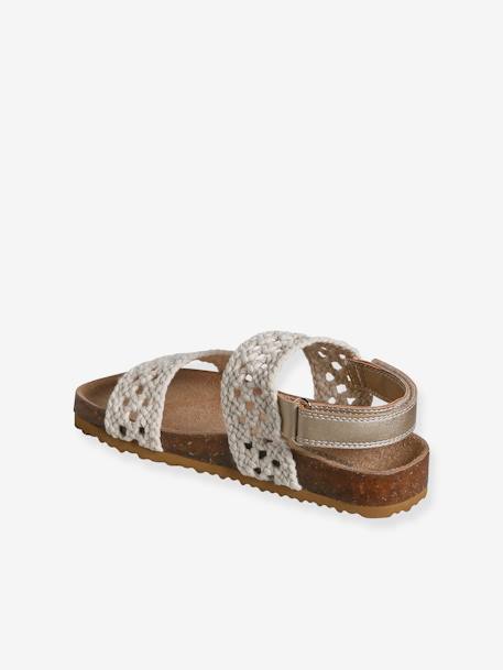 Sandales scratchées effet crochet enfant collection maternelle beige 4 - vertbaudet enfant 