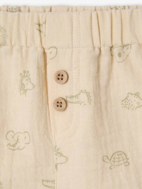 Lot de 2 shorts naissance jungle kaki 5 - vertbaudet enfant 