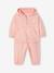 Ensemble sport sweat à capuche zippé + jogging bébé rose pâle 1 - vertbaudet enfant 