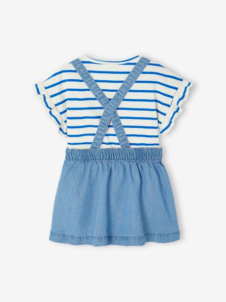 Ensemble t-shirt + jupe à bretelles bébé double stone 4 - vertbaudet enfant 
