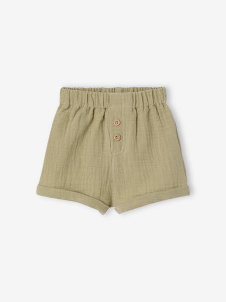 Lot de 2 shorts naissance jungle kaki 3 - vertbaudet enfant 