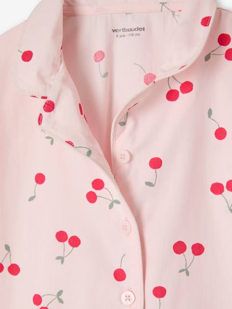 Pyjama fille en popeline Cherry rose pâle 6 - vertbaudet enfant 