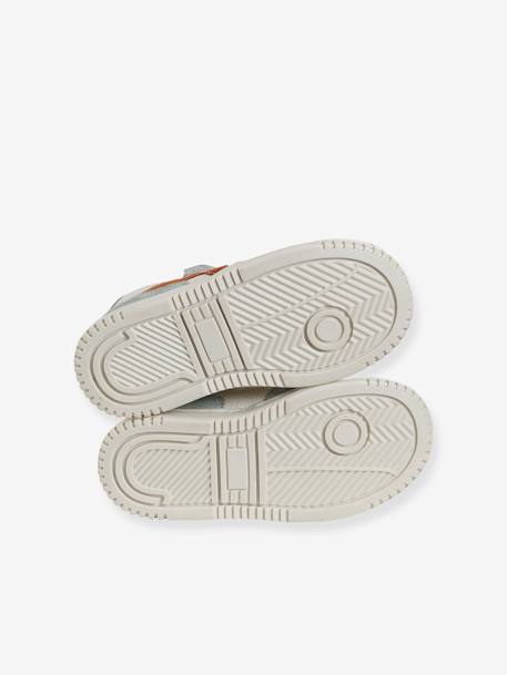 Basket enfant garçon cuir à scratchs et lacets élastiqués lot blanc+lot vert 12 - vertbaudet enfant 