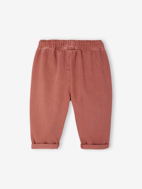 Pantalon taille élastiquée bébé argile 2 - vertbaudet enfant 