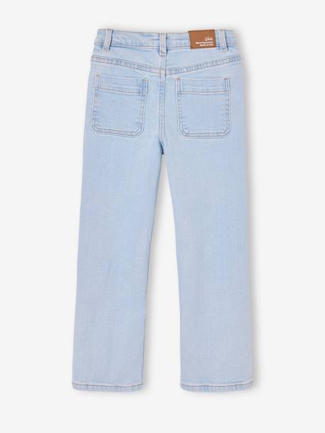 Jean fille évasé bleu clair+bleu moyen 2 - vertbaudet enfant 