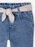 Pantalon large bébé fille denim léger ceinture imprimée double stone 5 - vertbaudet enfant 