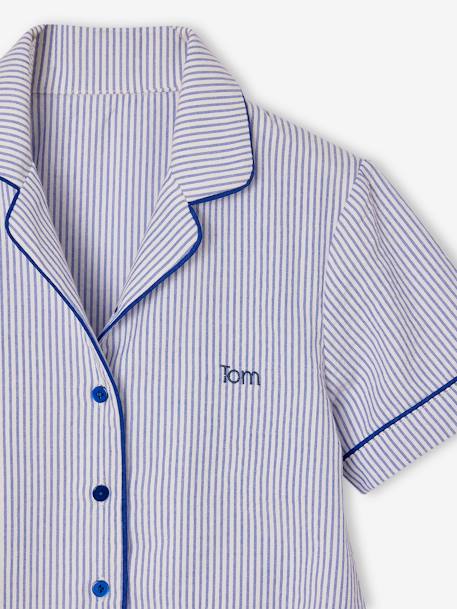 Pyjashort en popeline garçon bleu électrique 5 - vertbaudet enfant 