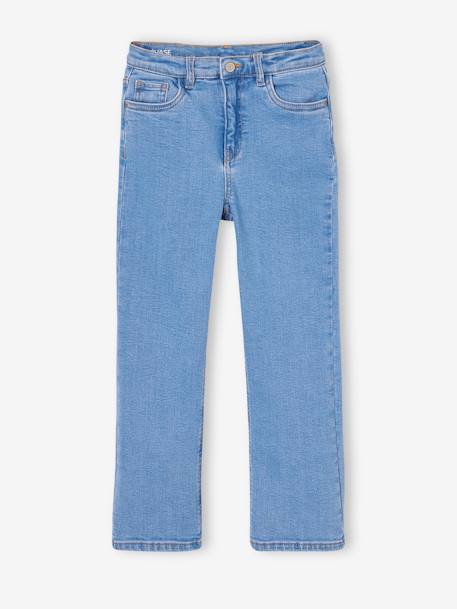 Jean fille évasé bleu clair+bleu moyen 6 - vertbaudet enfant 