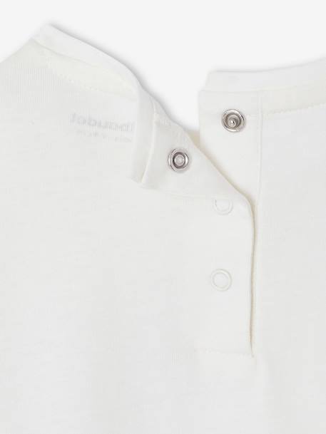 T-shirt poche fantaisie vichy bébé écru 3 - vertbaudet enfant 