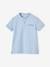 Polo garçon col Mao bleu ciel+écru+marine 1 - vertbaudet enfant 