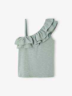 -T-shirt à volant asymétrique fille