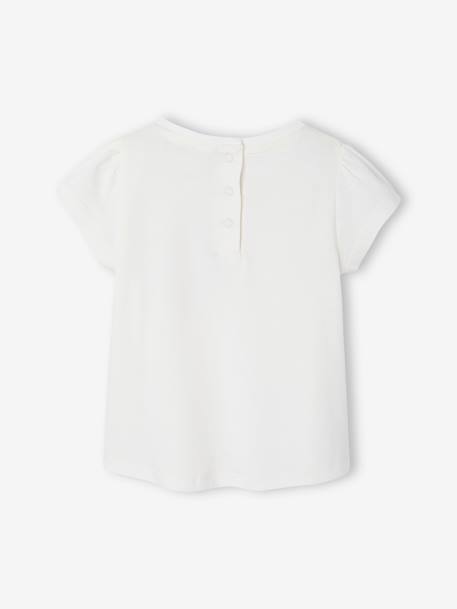 T-shirt poche fantaisie vichy bébé écru 4 - vertbaudet enfant 