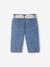 Pantalon large bébé fille denim léger ceinture imprimée double stone 4 - vertbaudet enfant 