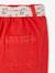 Pantalon large bébé avec ceinture à nouer rouge 4 - vertbaudet enfant 