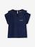 T-shirt fille col brodé fantaisie corail+écru+marine 11 - vertbaudet enfant 