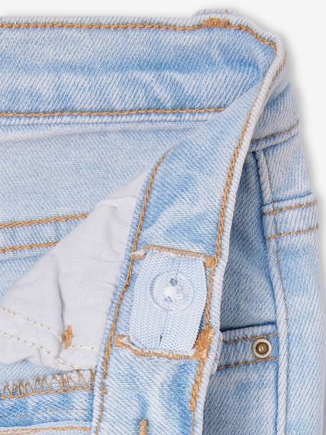 Jean fille évasé bleu clair+bleu moyen 3 - vertbaudet enfant 