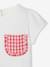 T-shirt poche fantaisie vichy bébé écru 2 - vertbaudet enfant 