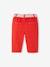 Pantalon large bébé avec ceinture à nouer rouge 2 - vertbaudet enfant 
