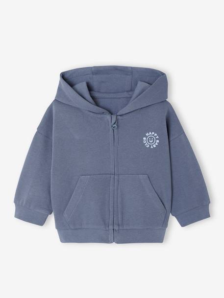 Ensemble sport sweat à capuche zippé + jogging bébé indigo 3 - vertbaudet enfant 
