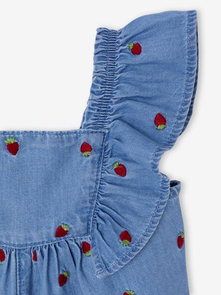 Combishort bébé en denim léger double stone 4 - vertbaudet enfant 