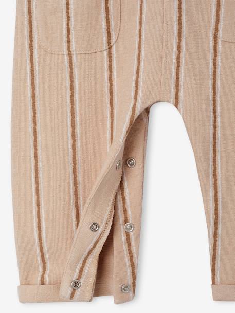 Combinaison bébé à rayures maille fantaisie sable 6 - vertbaudet enfant 