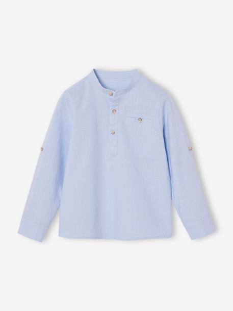 Garçon-Chemise-Chemise col Mao personnalisable