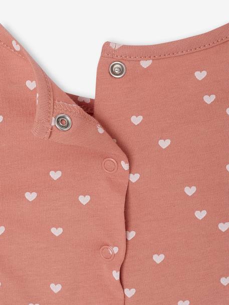 Combishort bébé fille manches volantées écru+rose 10 - vertbaudet enfant 