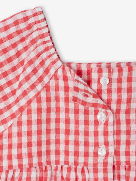 Combinaison imprimée bébé bleu ciel+carreaux rouge 13 - vertbaudet enfant 